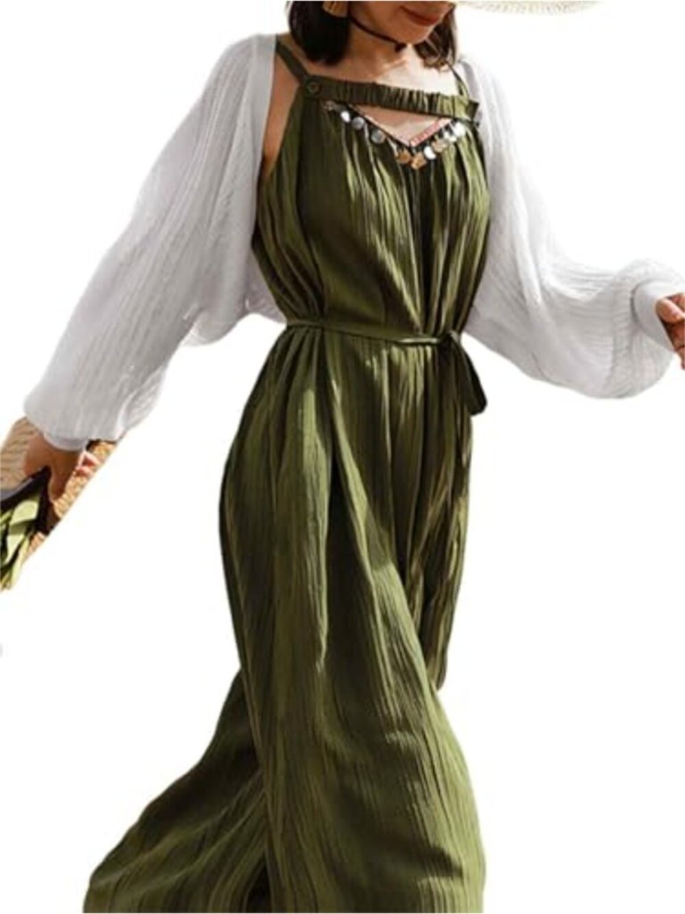 Women's Crochet Knit Bolero Shrug 3/4 Sleeve Open Front Cardigan for Dresses